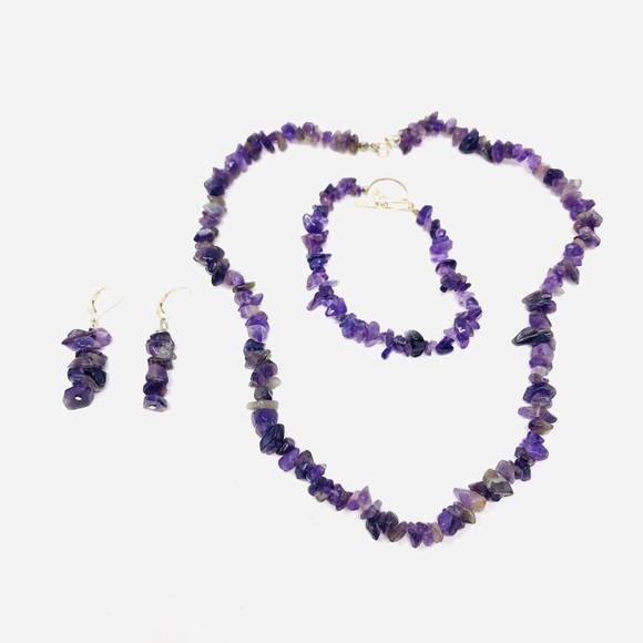 Amethyst beaded 3 piece set - Picture 6 of 8